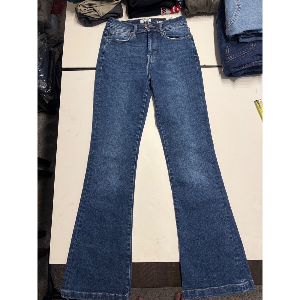 Kensie Jeans Savannah High Rise Flare Dark Wash Vintage Luxe Denim Size 2/26
